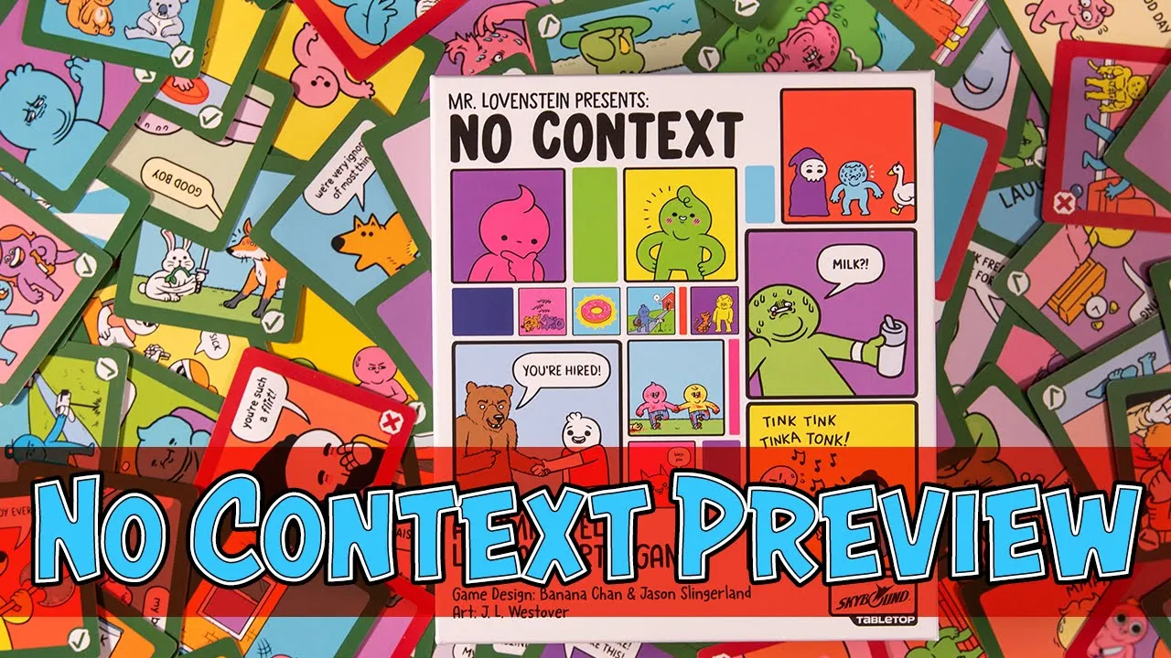 Mr. Lovenstein Presents: No Context | 2-6 Player Party Game! | Board Game Preview