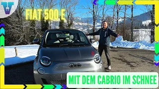 Fiat 500 Elektro La Prima - Was kann der kleine auf Schnee?  [Deutsch 4K] | Vision E Drive #150
