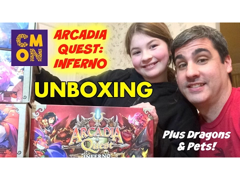 ARCADIA QUEST:INFERNO UNBOXING PLUS DRAGONS & PETS
