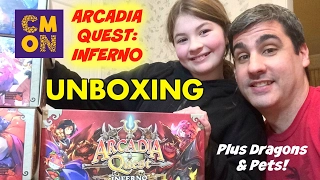 ARCADIA QUEST:INFERNO UNBOXING PLUS DRAGONS & PETS