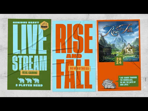 Rise & Fall - 3p Teaching, Play-through, & Roundtable Discussion by Heavy Cardboard