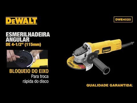 Esmerilhadeira Angular 4.1/2" 800W DWE4020B2B 220V Dewalt