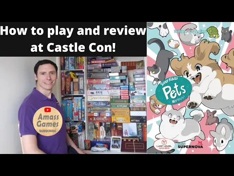 Super Kawaii Animals how to setup play and review board game Castle Con AmassGames #games #boardgam