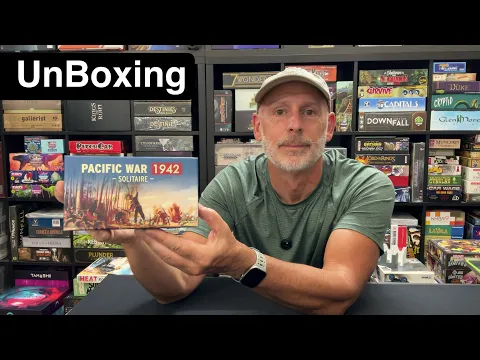 TDG: Pacific War 1942: Solitaire (2nd Edition) unboxing with Ray