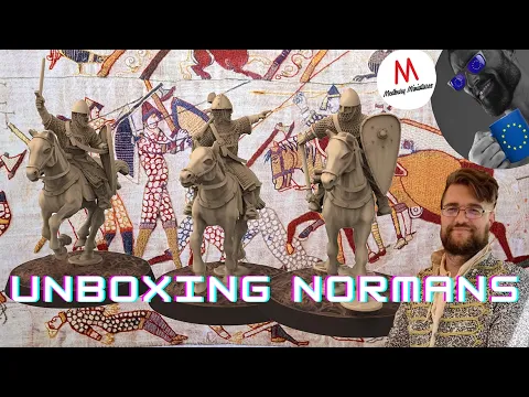 Unboxing 3D Printed Medbury Miniatures Normans (Knights and Crosbowmen) from Proxy Wars