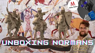 Unboxing 3D Printed Medbury Miniatures Normans (Knights and Crosbowmen) from Proxy Wars