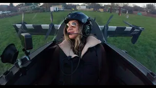 Pivotal pilot in the flight deck over Point Reyes, California.
