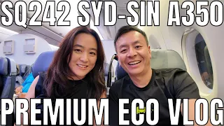 Singapore Airlines A350-900 Premium Economy Vlog: Sydney to Singapore