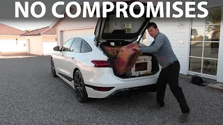 Audi A6 e-tron Sportback banana box test