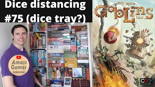 Dice distancing #75 Goblins Inc. board game how to setup play and review Galaxy Trucker AmassGames