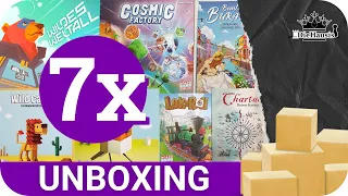7x Unboxing | Wildes Weltall, Wild Cards, Chartae, Lok’n’Roll etc. (Board Game Circus)