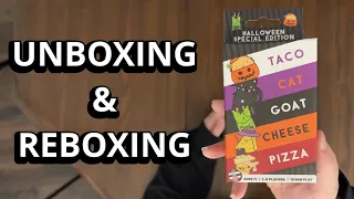 Taco Cat Goat Cheese Pizza HALLOWEEN edition - Quick Look Card Game Unboxing - What's in the Box?