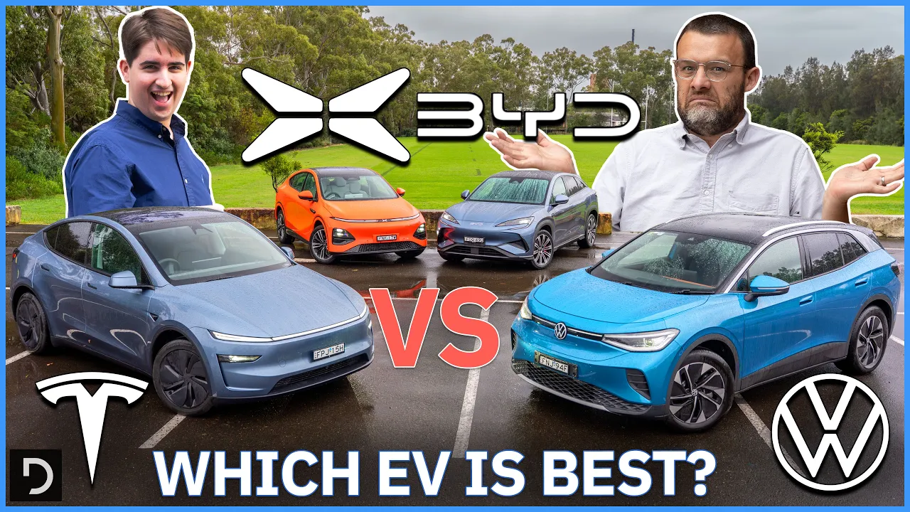 Tesla Model Y v BYD Sealion 7 v Xpeng G6 v Volkswagen ID.4 Comparison