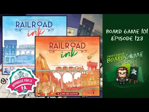 Board Game 101 (EP123) Railroad Ink - Règles et critique