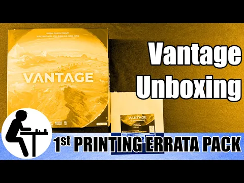 Vantage Unboxing: 1st Printing Errata Pack