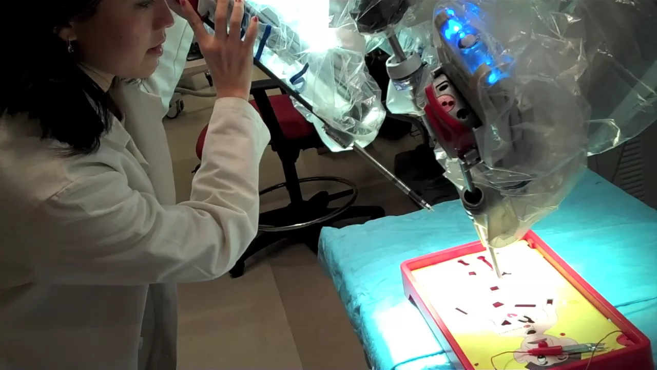 The da Vinci Robot Plays "Operation" Board Game