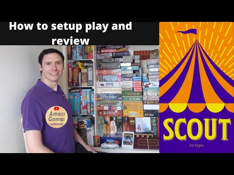 SCOUT #howtoplay #review #boardgame #micro #tabletop #tabletopgame #tabletopgaming AmassGames #4k