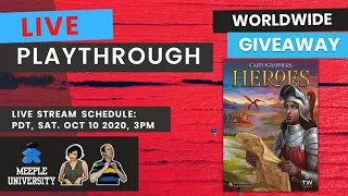 LIVE - Cartographers Heroes - Play Along & Worldwide Giveaway