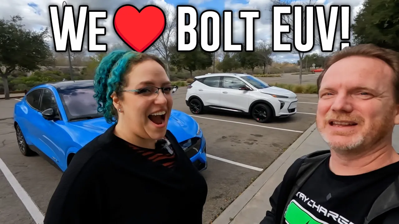 Mustang Mach-E AND Chevy Bolt EUV! A perfect two EV garage!