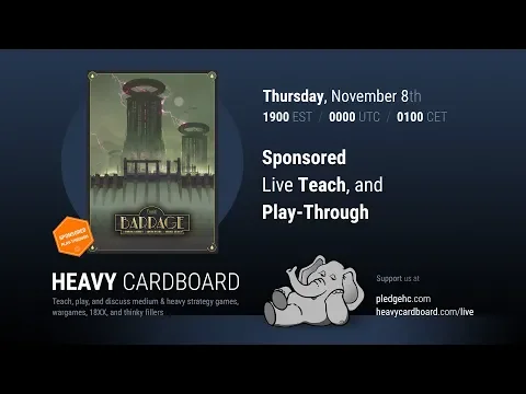 Barrage 4p Play-through, Teaching, & Roundtable discussion by Heavy Cardboard