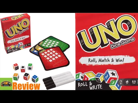 Uno Dice Game Roll & Write - | Review | How to Play | GameEnthus