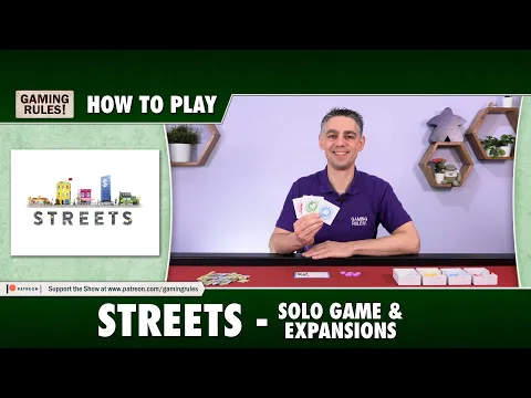 Streets - How to Play - Video 2 (Solo Game & Expansions)