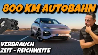 BMW schon out? Xpeng G6 Facelift 800 km Autobahn-Test- Ladezeit - Verbrauch #ev