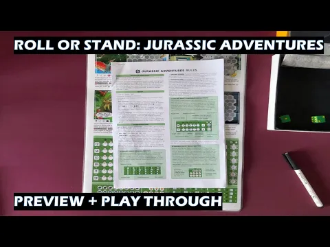 Roll or Stand Jurassic Adventures PnP board game preview