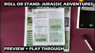 Roll or Stand Jurassic Adventures PnP board game preview
