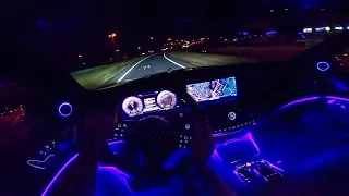 Mercedes-Maybach S Class NIGHT DRIVE POV w/ AMBIENT LIGHTING by AutoTopNL