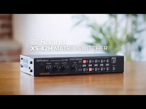 Product video thumbnail for Roland XS-42H 4 x 2 HDMI Matrix Switcher