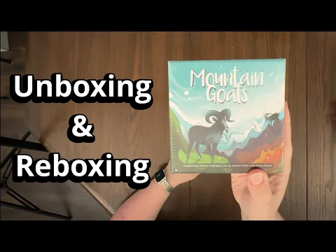Mountain Goats - Card Game Unboxing & Reboxing - What's in the Box?