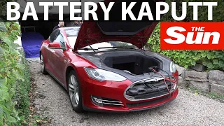 Elbilmek bought a 2014 Tesla Model S P85 with broken battery