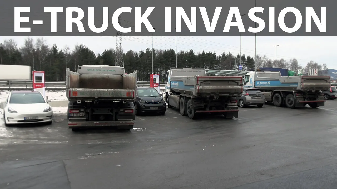Volvo electric truck takeover at Circle K Furuset