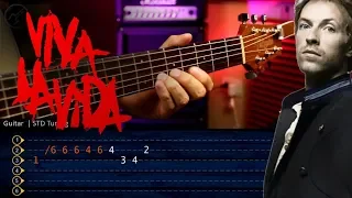 Viva La Vida COLDPLAY Guitar Tab Tutorial | Cover Guitarra Christianvib