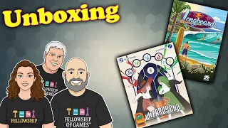 Longboard & Wizard’s Cup Board Game Unboxing | What’s Inside These New Games?