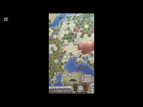 Blitz in the East board game. Teach by playing. Axis turn 2.
