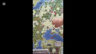 Blitz in the East board game. Teach by playing. Axis turn 2.