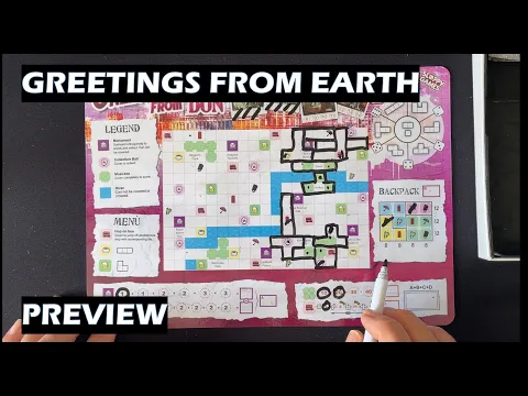 Greetings from Earth preview pnp roll and write board game