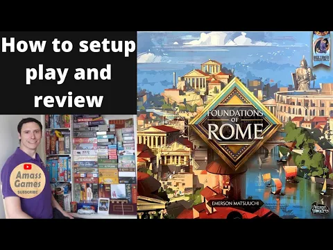 Foundations of Rome Emperor edition how to setup play and review #boardgame #gametok #games #bgg