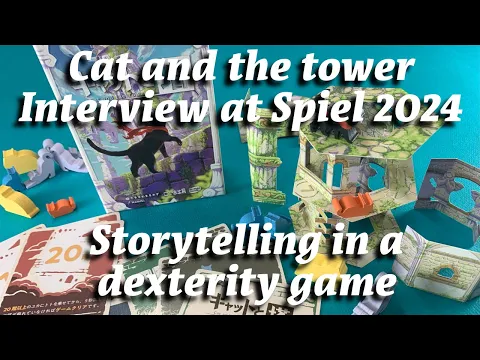 Interview with the designer of Cat and the Tower at Spiel Essen 2024