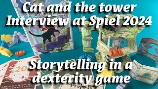 Interview with the designer of Cat and the Tower at Spiel Essen 2024