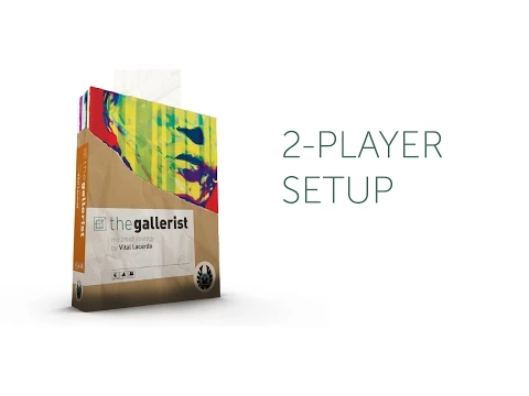 2-player Setup of The Gallerist