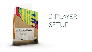 2-player Setup of The Gallerist