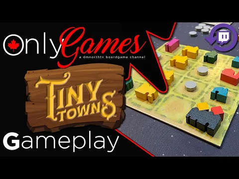 Tiny Towns Board Game Gameplay - Twitch Live Stream Replay