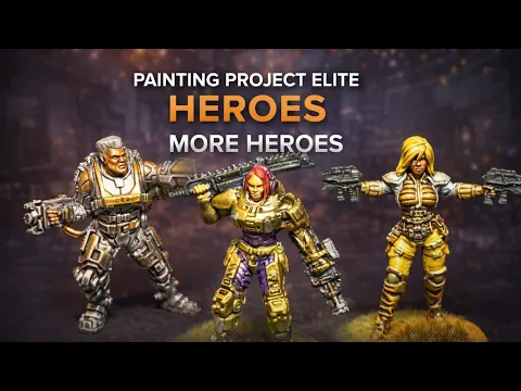 Painting Project: ELITE – More Heroes | Miniature Painting Board Game Worlds #lotusthalia #cmon