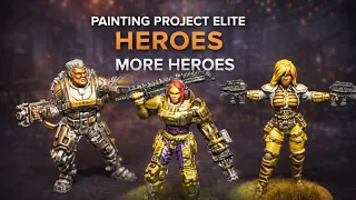 Painting Project: ELITE – More Heroes | Miniature Painting Board Game Worlds #lotusthalia #cmon