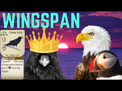 Wingspan Gameplay: No Fish? Just Draw A Raven!