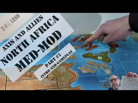 Axis And Allies North Africa Med-Mod Gameplay #1