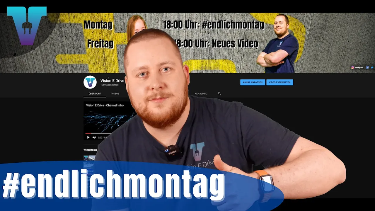 Unser Youtube Projekt, Ziele und Ausblick - #endlichmontag [Deutsch 4K] | Vision E Drive #66